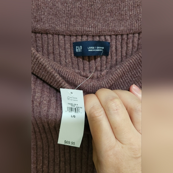 Gap Knit Midi Skirt in purple fig - Size L - NWT - Picture 6 of 8